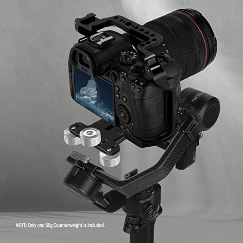 Neewer empilhável 50g contrapeso do cardal para balanceamento de lentes longas da câmera, compatível com tilta smallrig contra-peso