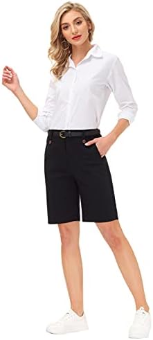 Kancy Kole Women Bermuda Shorts Cintura elástica com calça curta com bolsos S-xxl