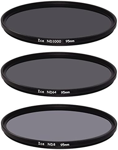 Conjunto de filtro fino e fino de 95 mm ND1000 ND64 ND8 densidade neutra 95 10, 6, 3 Vidro óptico de parada