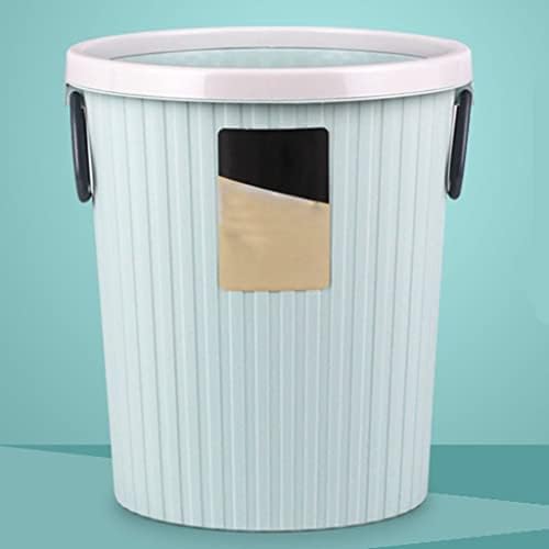 O lixo do banheiro pode arredondar a cesta de papel de grande capacidade de grande capacidade com lata de lixo, lavabo, cozinha, escritório em casa, cestão de resíduos do quarto infantil