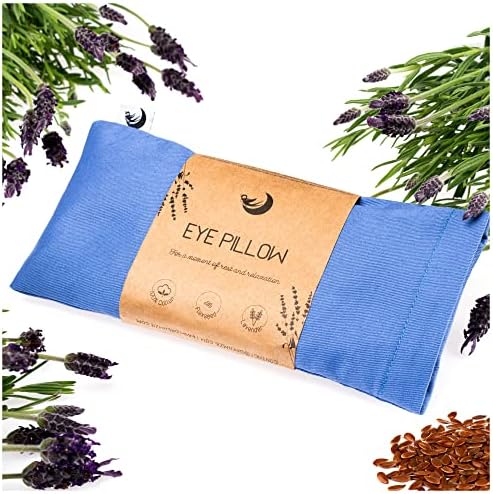 Travesseiro ocular de lavanda 2 -em -1 - travesseiro de olho para dormir - Almofado para os olhos ponderados por