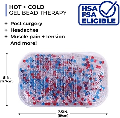 Pacote de gelo de gel PROSTRO PARA Lesões Reutilizáveis ​​- Produto Aprovado pela FSA HSA - Quente e frio para joelhos,