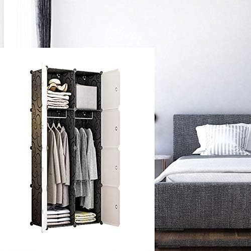 Closet de guarda -roupa portátil WSZJJ, organizador de armazenamento modular, armário para economizar espaço, cubo mais profundo