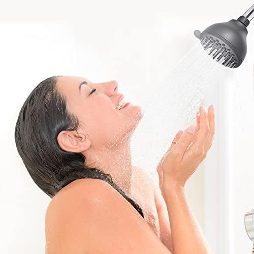 R Flory 5 Modos Chuveiro de chuveiro de alta pressão Cabeça de chuveiro para o banheiro ângulo ajustável para o melhor chuveiro
