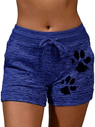 Dsodan Booty Shorts para mulheres com cintura elástica ioga Leggings