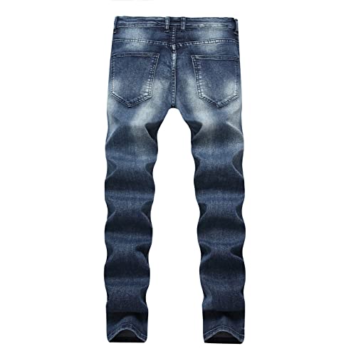 Maiyifu-gj masculino machado jeans de joa de jeans de jeans de jeans de topo calças de jeapis de jeap-lap de jeos