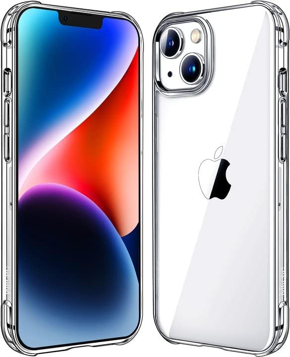 Mkeke para iPhone 14 Case para iPhone 13 Caso Clear Clear Transparent Shopsoof Bumpers Casos para iPhone 13/14