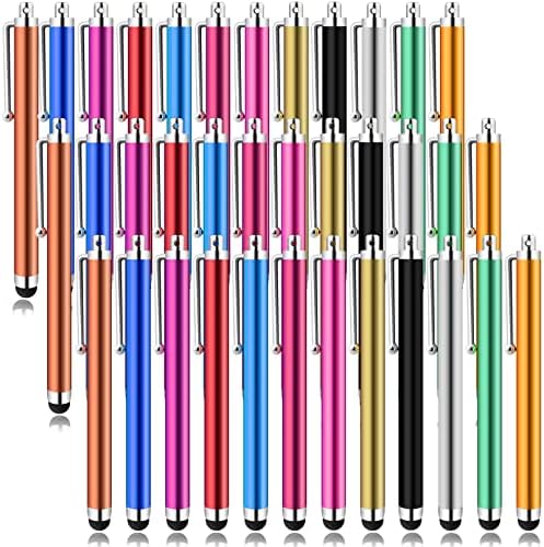 36 Pacote caneta de caneta, canetas canetas para telas de toque, sensibilidade e caneta de precisão, canetas de tela de toque capacitivas para tablets Smartphones Univeris Touch Screen Dispositivos