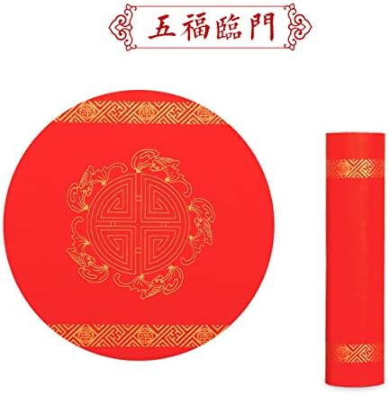 Papel xuan vermelho kymy por rolo, papel de caligrafia vermelha chinesa com 17cmx20m, festival de primavera rolam papel