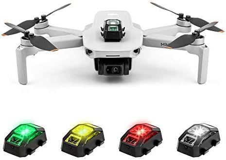 Airoka Drone Strobe Lights Destaque Indicador de Aviso Night Light Super Lightweight para DJI Mavic 3/Mavic Air 2s/Mini 2/Mavic