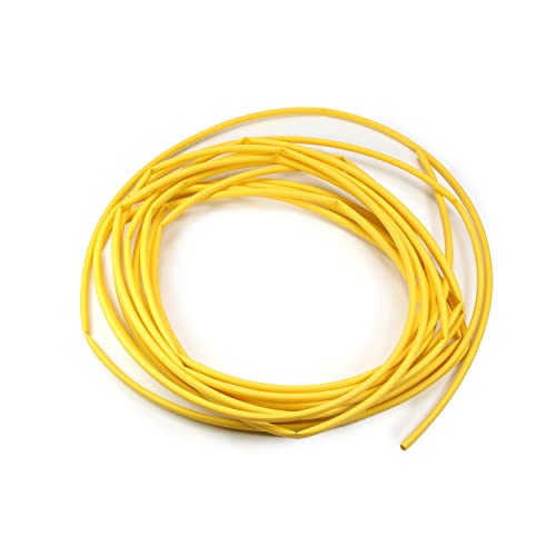 1pcs tubulação de encolhimento de calor, 2: 1 cabo de fio elétrico de bettomshin amarelo ≥600V e 248 ° F, envoltório de encolhimento