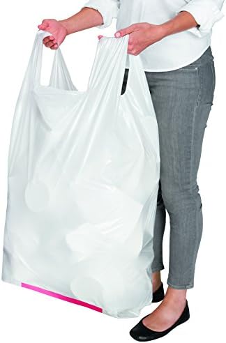Hippo Sak manuseio saco de lixo, com faixa de força, cozinha alta de 13 galões, 90 contagem