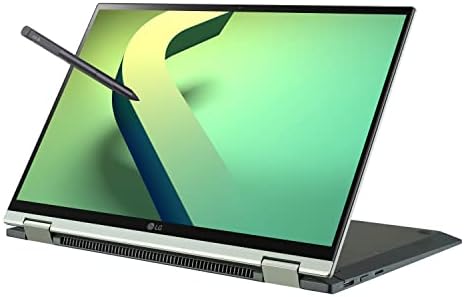 LG GRAM 14T90Q 2-1 Laptop de tablets, exibição de 14 IPS, Intel Evo 12th Gen I7 1260p Processador, 16 GB LPDDR5, 1TB NVME SSD, Webcam