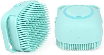 NA Two 80 ml de massagem de silicone Os pincéis de banho podem ser preenchidos com pincel de bola de chuveiro líquido de 80 ml azul azul