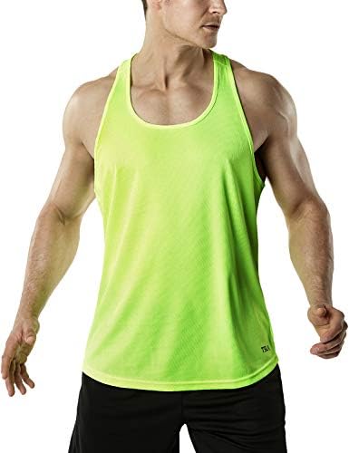 TSLA 3 Pacote de pacote masculino de tampas de exercícios musculares de encaixe Y seco, tampa da ginástica de treinamento atlético, camisetas de musculação sem mangas, camisas de musculação