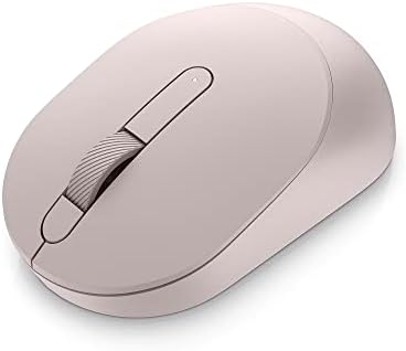 Dell Mobile Wireless Mouse - MS3320W, Wireless - 2,4 GHz, Bluetooth 5.0, LED óptico, rolagem mecânica, 1600 dpi, 3 -Buttons - Ash Pink
