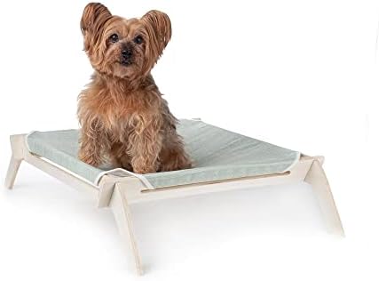 Primetime Petz Pet Lounge, cama de animais de estimação montada para gatos ou cães pequenos, rede reversível de tecido