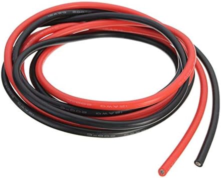 Fiação do circuito 2m dois fios 12/16/18/20//28/30awg arame de silicone sr cabos elétricos de cobre flexíveis 1m preto+1m de vermelho para rc