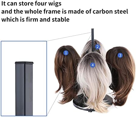 LHYSN Wig significa Múltiplas perucas de cabide