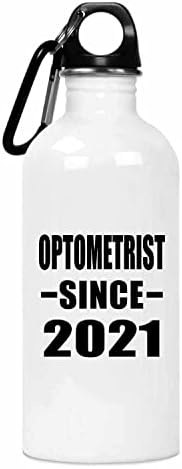 Designsify Optometrist Desde 2021, copo isolado de aço inoxidável de 20 onças, presentes para aniversário de aniversário de Natal