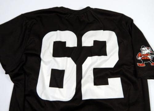Cleveland Browns 62 Game usou Brown Practice Workout Shirt Jersey DP45229 - Jerseys de jogo NFL não assinado usado