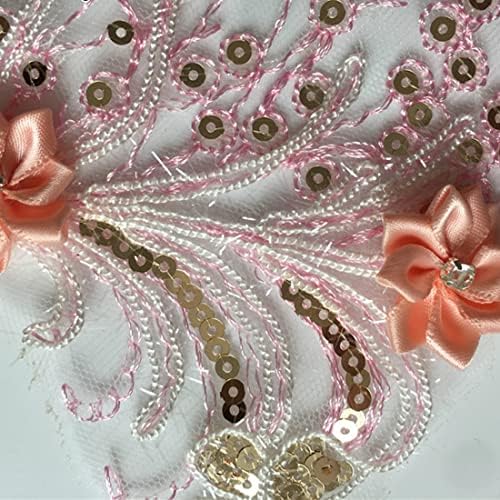 Esh7 3d Fabileiro de pérolas de miçangas Apliques de renda de flores, manchas florais Bordadas Dress Vestido de noiva Ferramenta de costura artesanal para roupas LSCX-8