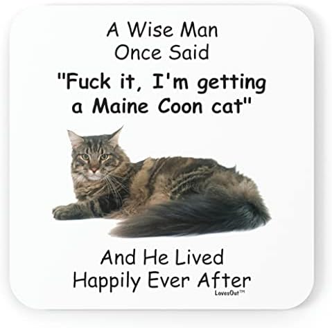 Dizer engraçado Dizer Presentes de gato de Maine Coon para homens Christmas 2023 Presentes montanha -russa