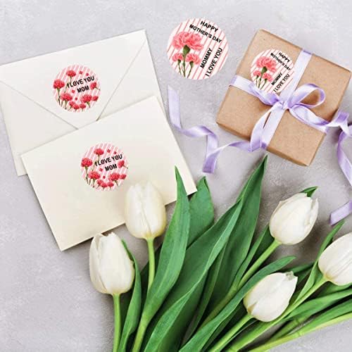2 polegadas Happy Mothers Day Starters Rótulos do Dia das Mães Tag Floral Day do Dia das Mães Para Card, Presents Package