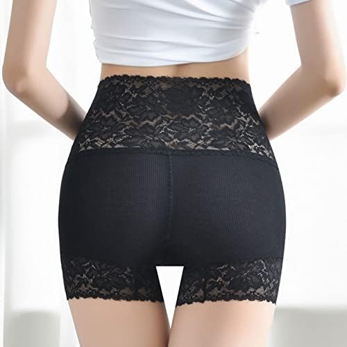 Correndo roupas íntimas para mulheres Lace Womens Alta cintura calça abdominal levantando cuecas de tamanho grande feminino