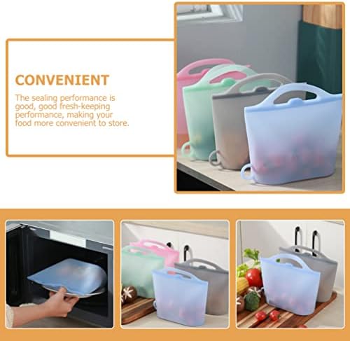 Bolsas de congelador reutilizáveis ​​de cabilock Bolsas de congelador reutilizáveis ​​para crianças lanches 4pcs Sacos de armazenamento