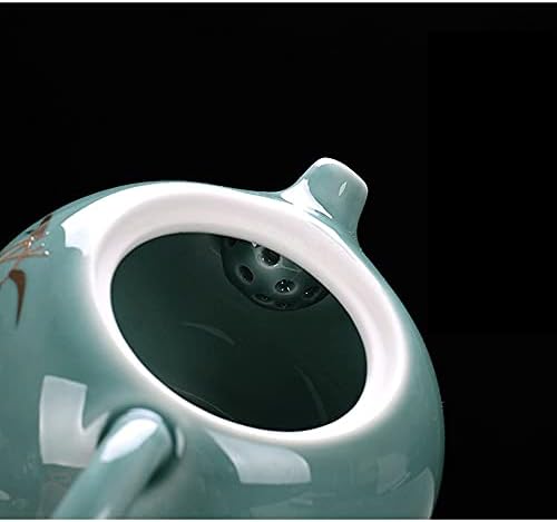 张宪彤 Pote de chá ， Porcelana Bule de porcelana ， Infusor e tampa, Teaware 7,5 oz para chá/café/leite/mulheres/escritório/casa/presente