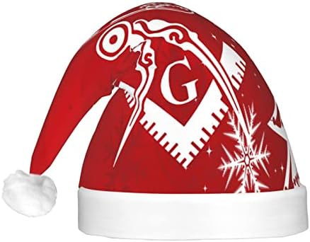 Maçom adultos engraçados luxuoso Papai Noel Light Up Chat de chapéu de Natal para mulheres e homens chapéu de férias de natal