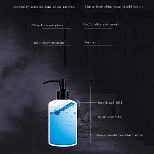 Yaoyaoshop Soop Dispenser Lotion Dispensador de garrafas de loção de cerâmica Moda de moda criativa Sabão de banheiro dispensador