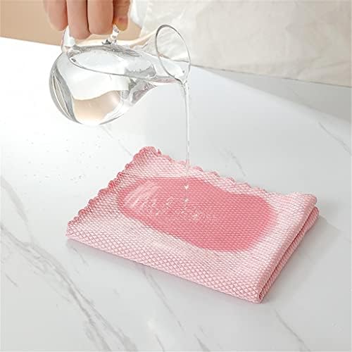 Toalhas de microfibra zyjbm escala de peixe toalha de pano reutilizável pano anti-picada de limpeza de pano de mesa de mesa de tecido de pano de limpeza doméstico