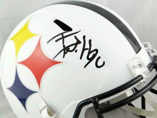 TJ Watt autografou Pittsburgh Steelers f/s Capacete de velocidade de amp -jsa W Auth *Black - Capacetes NFL autografados