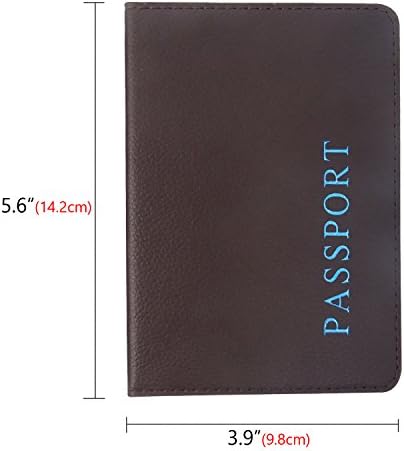 Honbay 2pcs Artificial Leather Passport Titular Case de passaporte para homens e mulheres