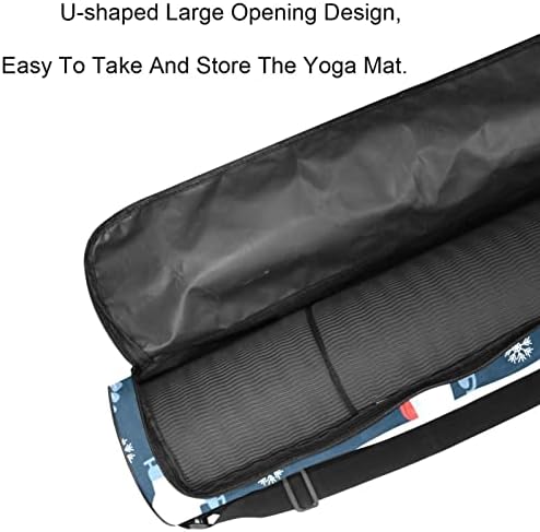 Laiyuhua Yoga Mat Bag, bolsa de ginástica de ioga com zíperes duplos para mulheres e homens-zíperes lisos, abertura grande em