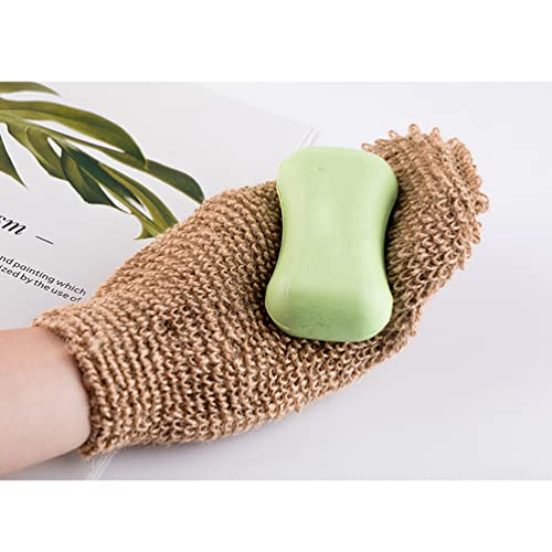 Coheali bucha esponja esponja esponja esponja esponja 2pcs luvas de banho luvas de espuma luvas de massagem corporal luvas