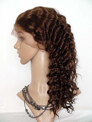 8a 22 100 cabelos humanos perucas de renda cheia para afro -americanos Virgem europeia Remy Human Human Wave Deep Wave Cor