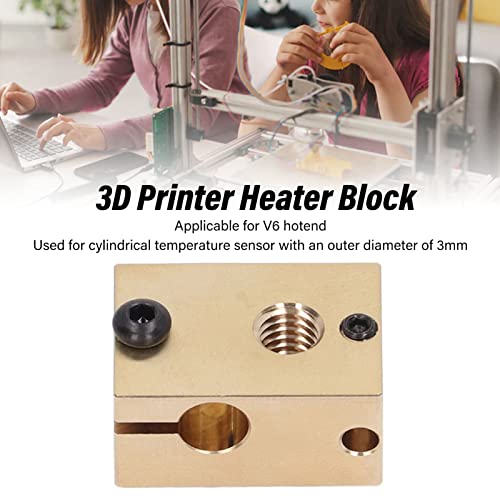 Kadimendium 3D Printer aquecedor Bloco de latão de alta dureza resistência de alta temperatura