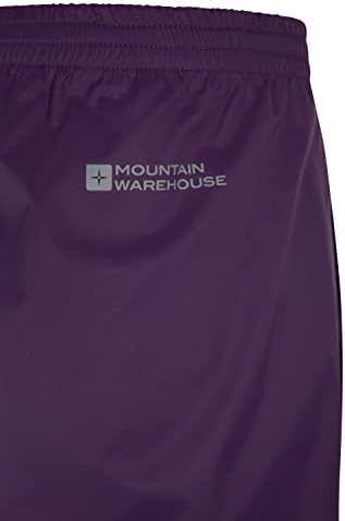 Mountain Warehouse Pakka Womens Perra impermeável chuva sobre calças - bolsa Packaway