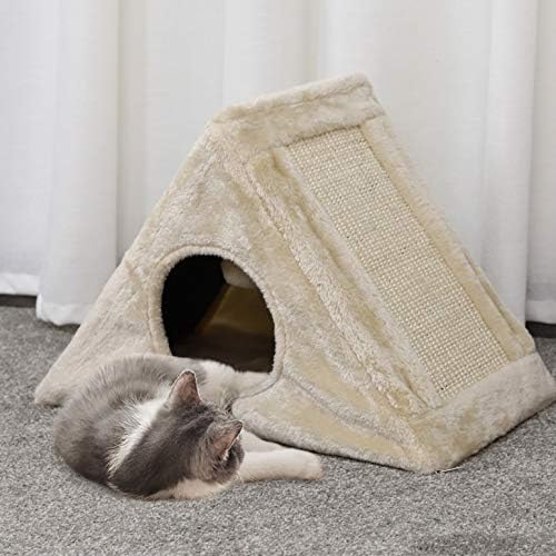 Twdyc Cats Tree Tower Condoming Wood Scratcher com postagem de arranhões para gatos escalando brinquedos em árvores Protegendo