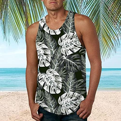Camisas de verão para homens Men Fashion Spring Summer Summer Casual sem mangas o pescoço tanques estampados blusa camisetas