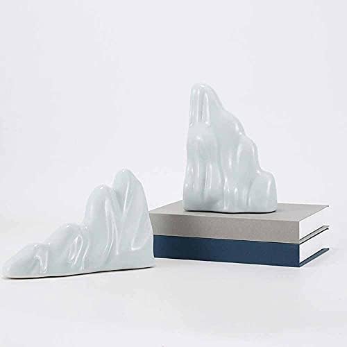 Diário de Livro da Livro Cerâmica Decoração de Rockery Fashion Desktop Bookend Bookshelf Home School Office Decoration BookEnd