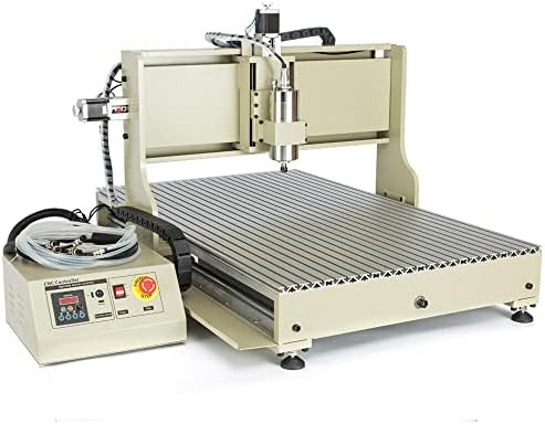 Lenjkyyo 4axis CNC 6090 Máquina de gravura de roteador 2.2kW, máquina de fresagem de gravador USB VFD para Wood Working and
