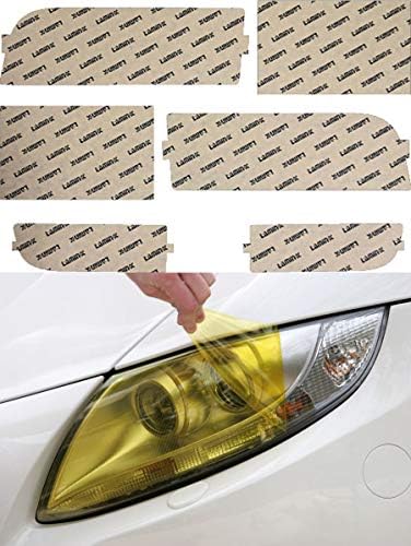 Tampas de farol amarelo de ajuste personalizado Lamin-X para BMW 7-Series