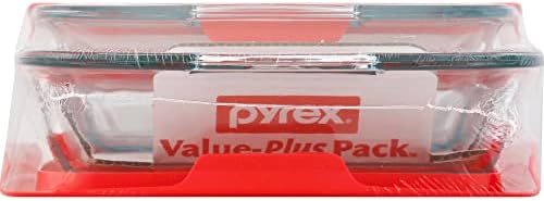 Pyrex Basta armazenar o conjunto de recipientes de armazenamento de alimentos de vidro de 10 PC e uma pista de vidro de 4 peças de