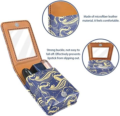 Oryuekan Makeup Batom Caso Tolder Mini Bag Travel Bolsa Cosmética, Organizador com Mirror para Bolsa de Festas de Casamento de Brides