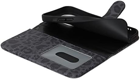 ICOvercase Compatível com o estojo da carteira do iPhone 11 com suporte de cartão e pulseira, capa de capa de protetor de proteção magnética