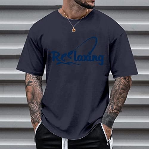 Camisas de treino masculino de homem de verão bmisegm machos de primavera e verão casual retro parcial camiseta redonda camisetas